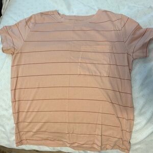 Arizona Jean Company Pink Crop Top with Stripes